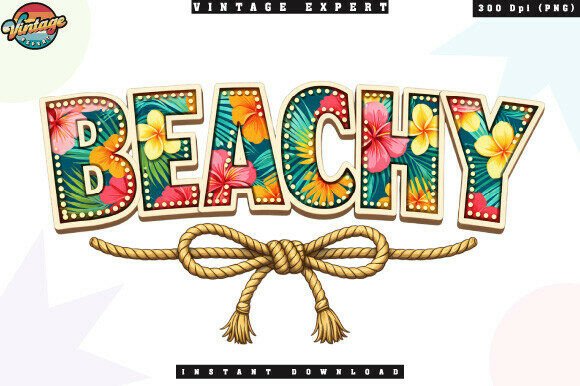 Beach Floral Tropical Summer PNG Design