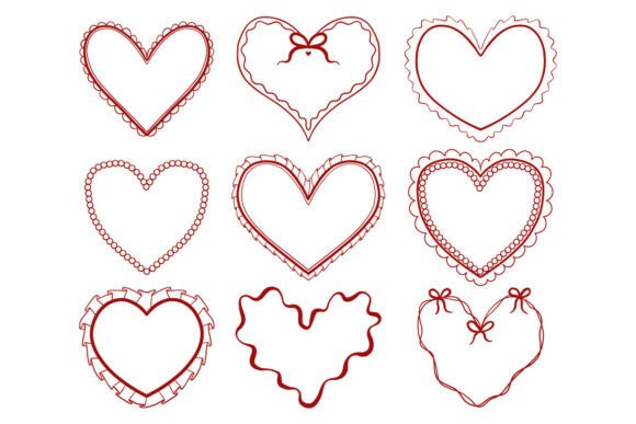 Choosing the Right Romantic Heart Frame Doodle Vector Set for Your Design Projects