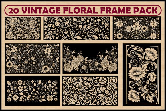 Evaluating the 20 Vintage Floral Frame SVG Bundle for Creative Projects