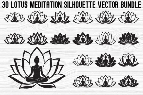 Evaluating the Lotus Meditation Silhouette Bundle for Creative Projects