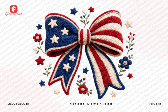 Evaluating the USA Flag Patriotic Bow PNG for Creative Projects