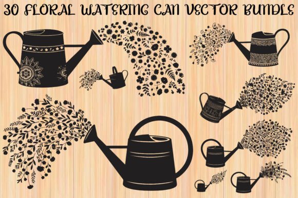 Floral Watering Can Design Bundle