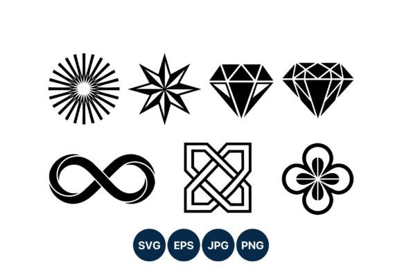 Geometric Black and White Diamond: A Versatile Asset for Modern Design