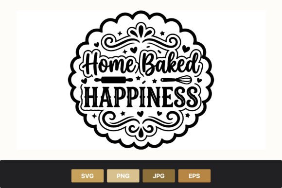 Home Baked Happiness: Kitchen Vector Art