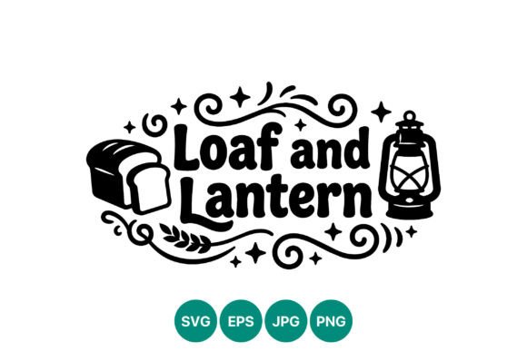 Loaf and Lantern Black White Art: A Versatile Vector Resource for Creators