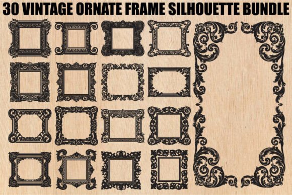 Mastering Digital Craftsmanship with the Vintage Ornate Frame SVG Bundle