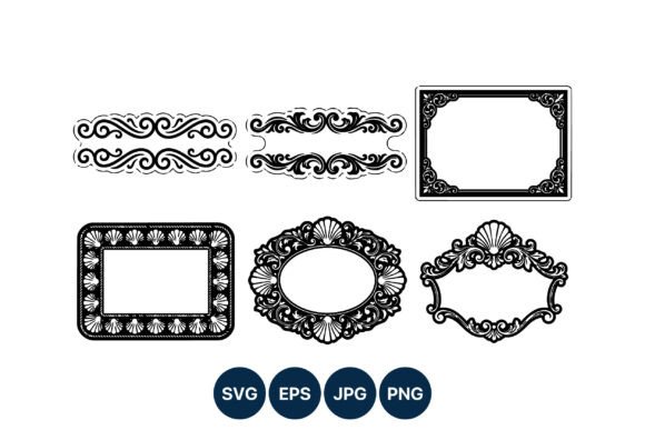 Ornamental Black and White Vintage Design