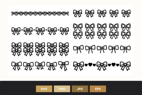 Refining Visual Identity: The Strategic Value of the Black Bow Vector Clipart Set in Modern Design