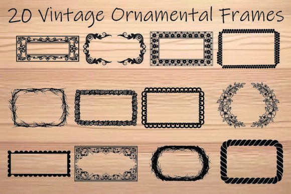 Revitalize Your Designs with the Vintage Ornamental Frames Bundle