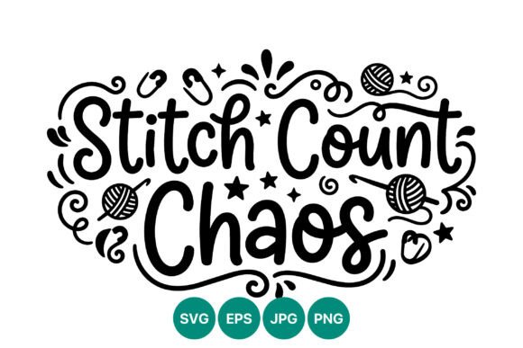 Stitch Count Chaos Knitting Hand Art