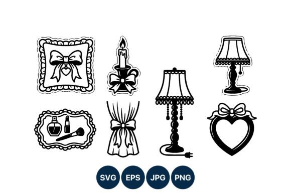Strategic Applications of the Vintage Candle Lamp Curtain Tray Vector in Modern Design