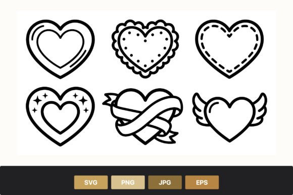 The Versatile Appeal of Black and White Line Art Heart Icons in Modern Design