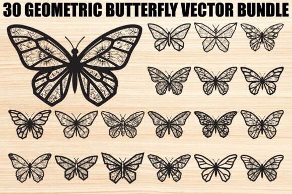 Unleashing Creativity with the Geometric Pattern Butterfly Bundle