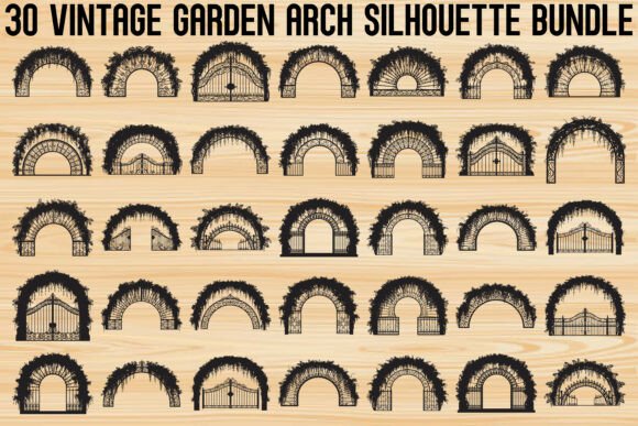 Vintage Garden Arch SVG Bundle Guide