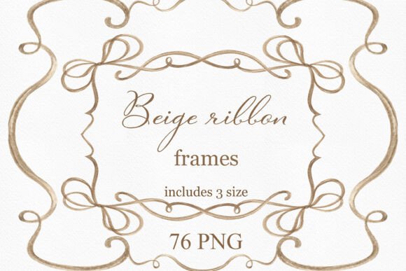 Watercolor Beige Ribbon Frames and Butterfly Clipart: A Guide to Elegant Design